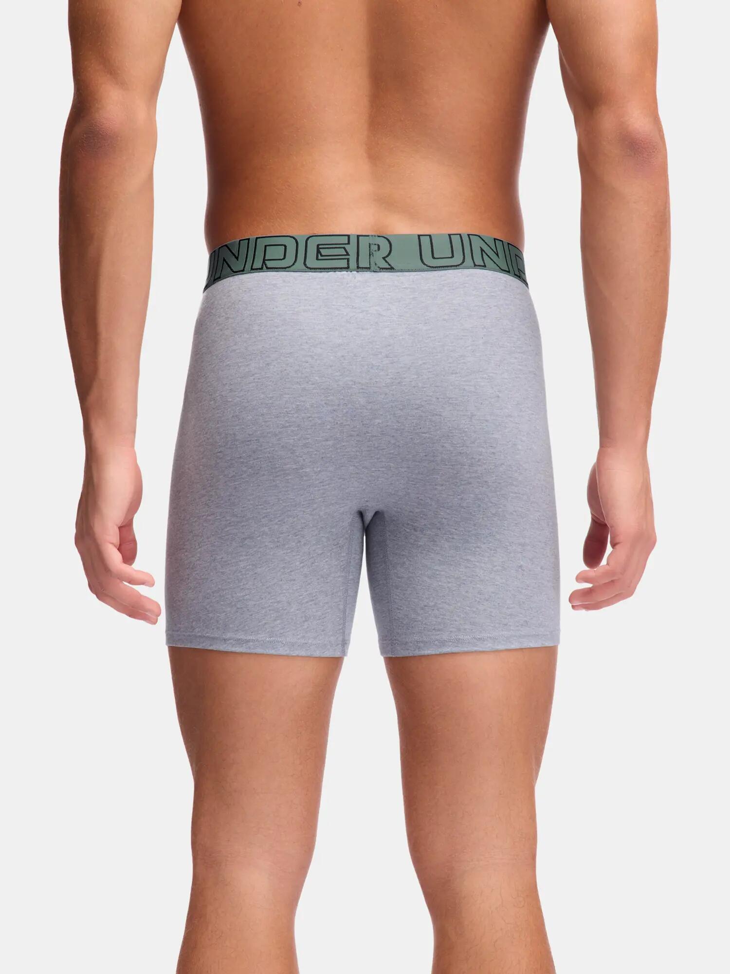 Férfi Under Armour M UA Perf Cotton 6in boxeralsó (3db) 3/3