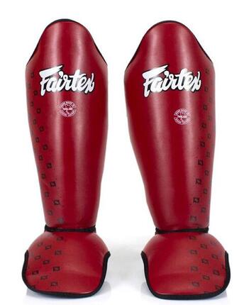 Fairtex SP5 Schienbein und Spannschoner Super Comfort, Rot XL