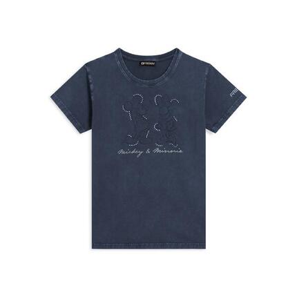 T-shirt pour femmes avec imprimé Disney et paillettes