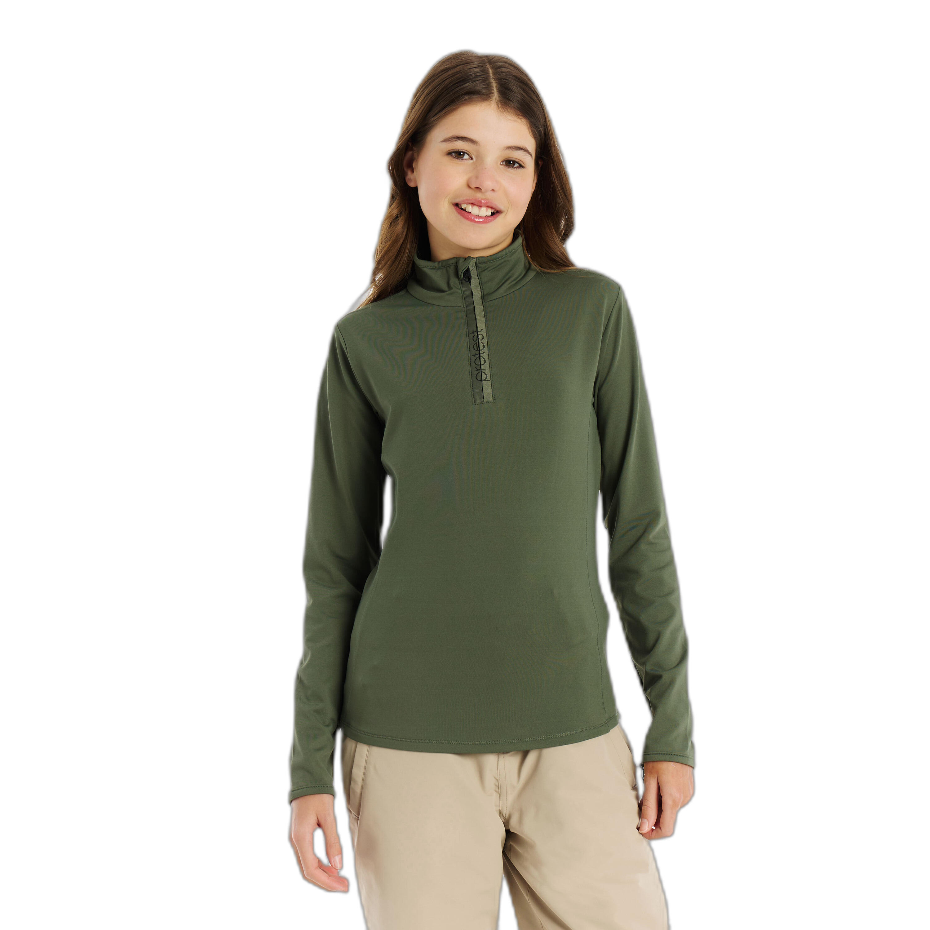 Girls' 1/4 zip undershirt Protest Refabrizoy 2/7