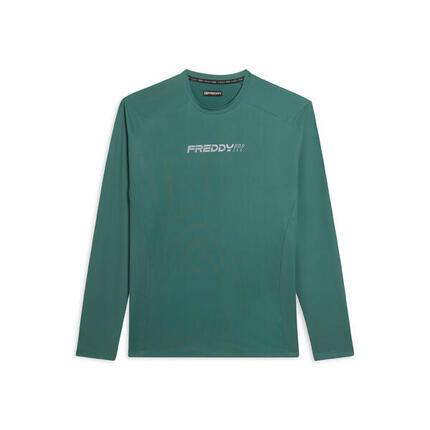 T-shirt de coupe ajustée à manches longues, coupe technique