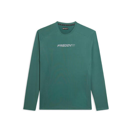 T-shirt de coupe ajustée à manches longues, coupe technique