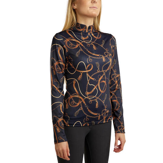 Polo d'équitation manches longues femme Montar Haily Bridle