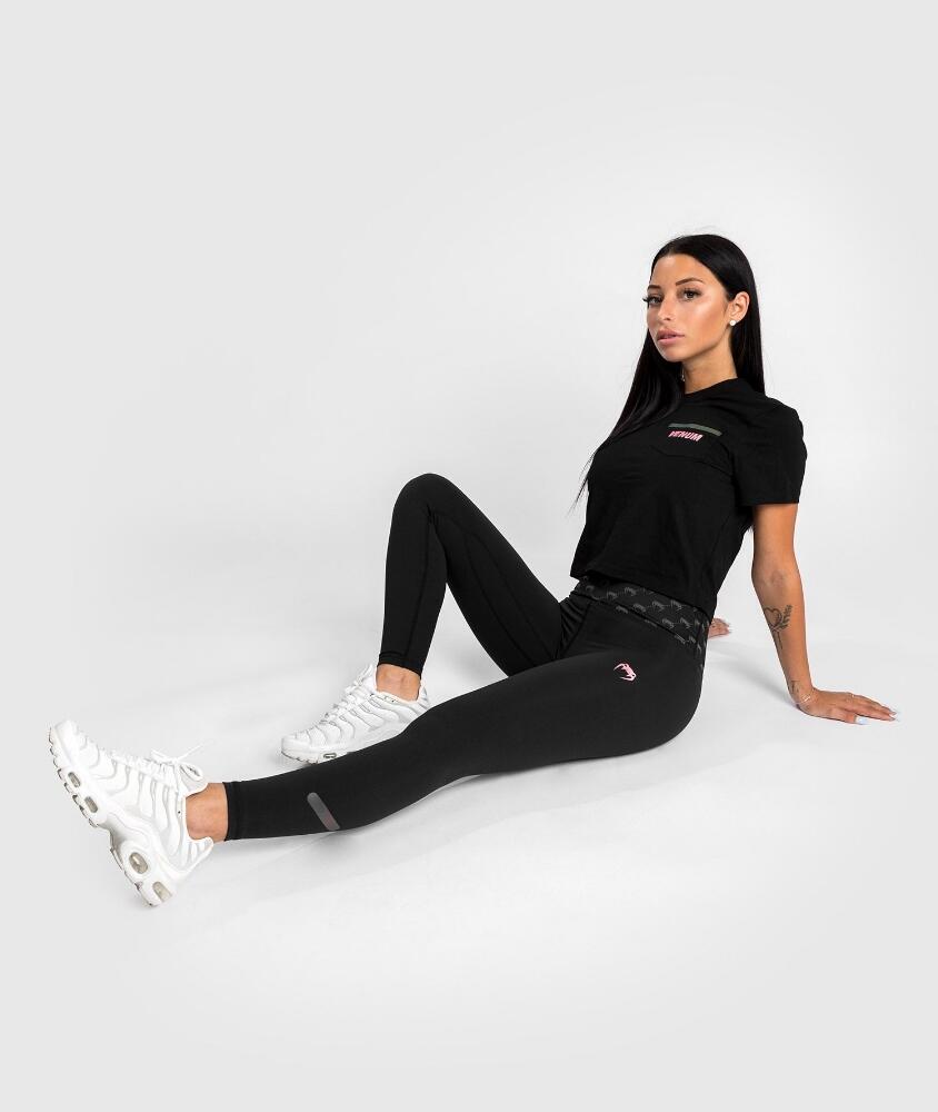 Venum Monogram 7/8 Leggings - Black/Pink Gold - L 5/7