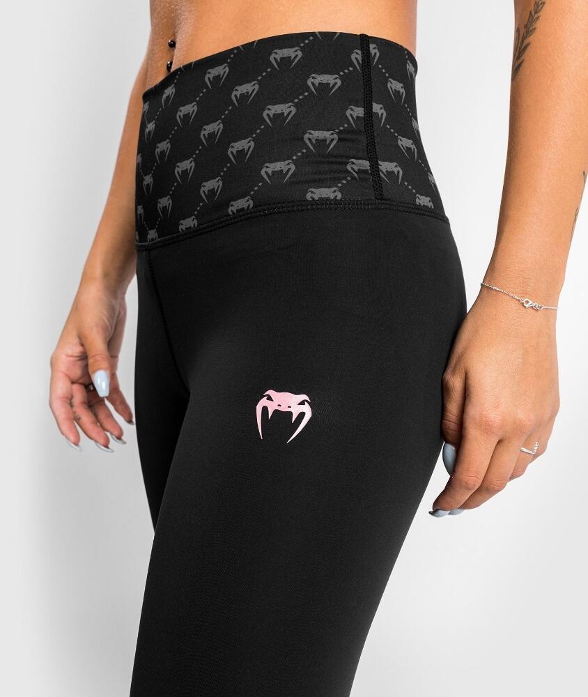 Venum Monogram 7/8 Leggings - Black/Pink Gold - L 6/7