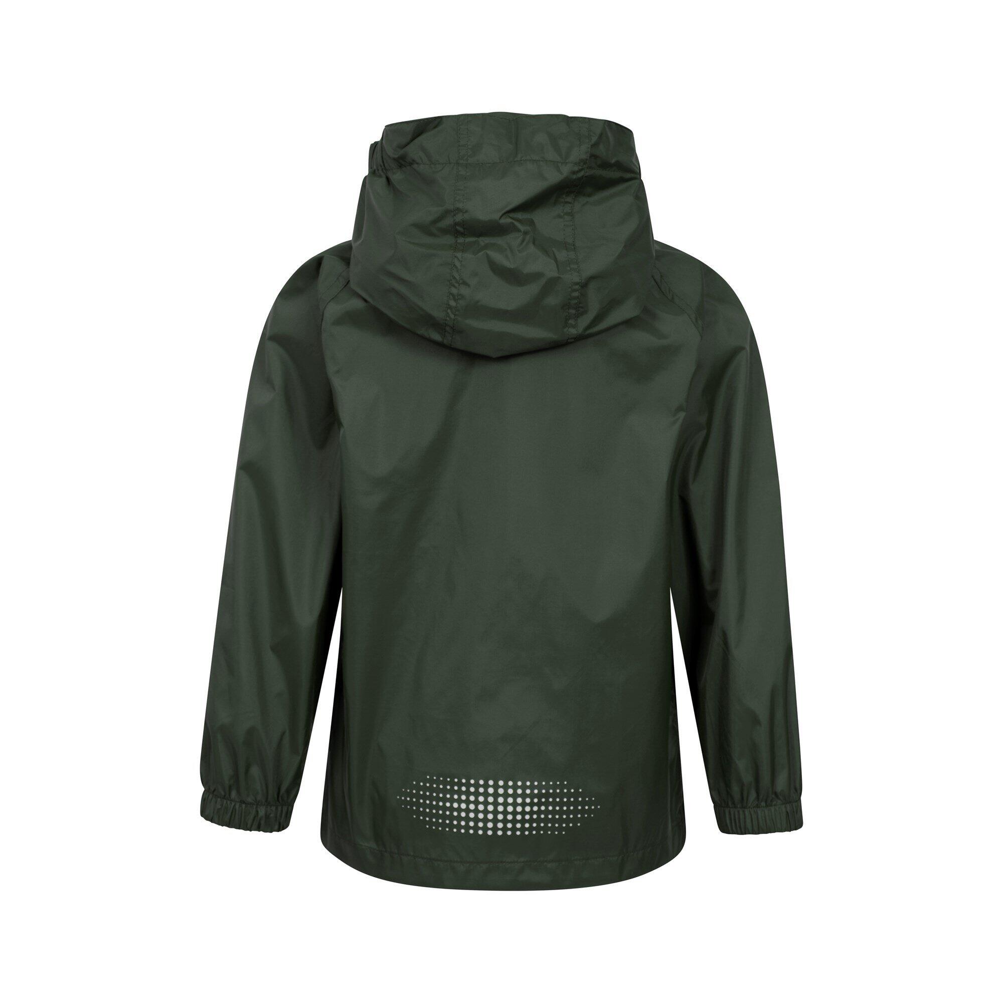 Mountain Warehouse Pakka Kinder Regenjacke - Wasserdicht und packbar 3/7