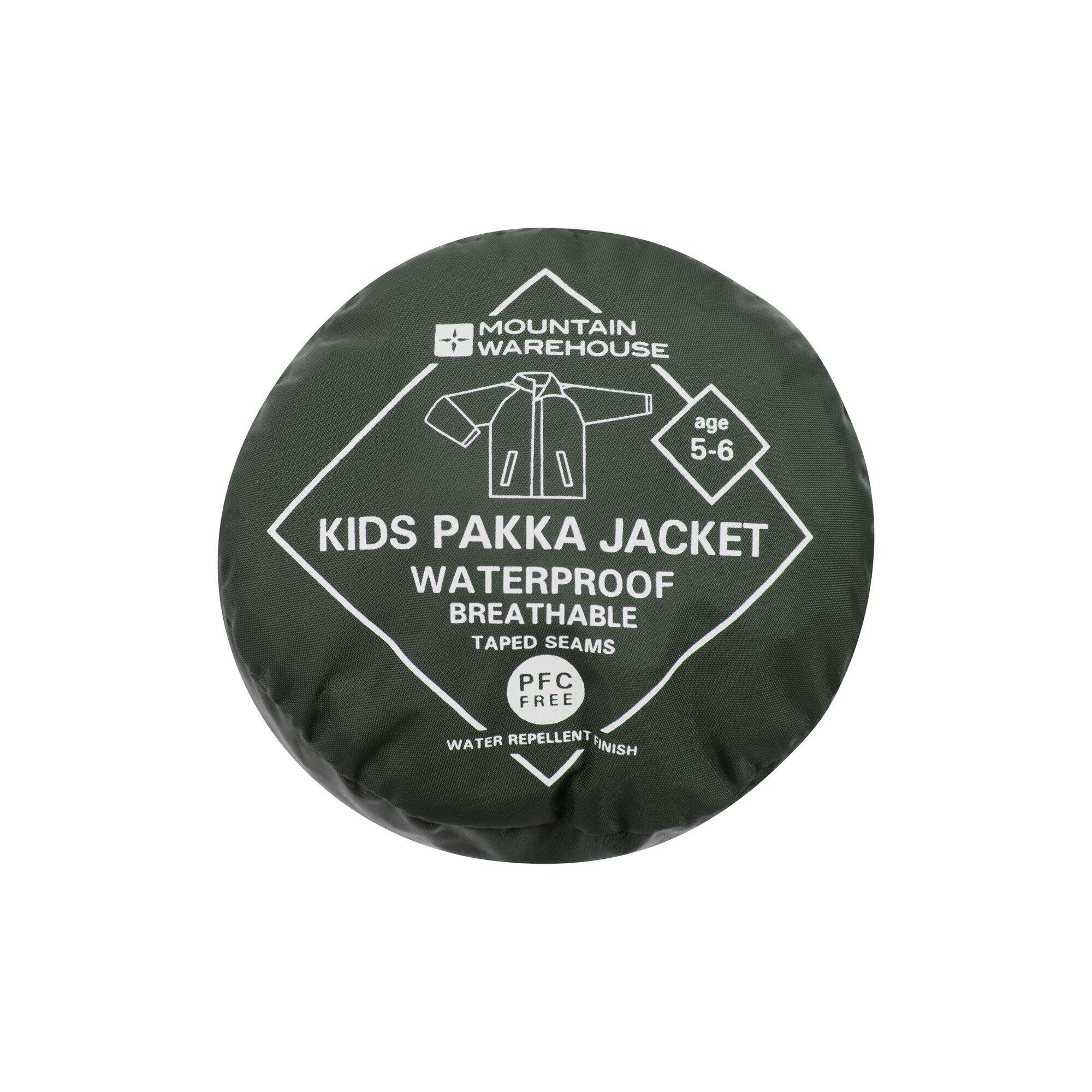 Mountain Warehouse Pakka Kinder Regenjacke - Wasserdicht und packbar 7/7
