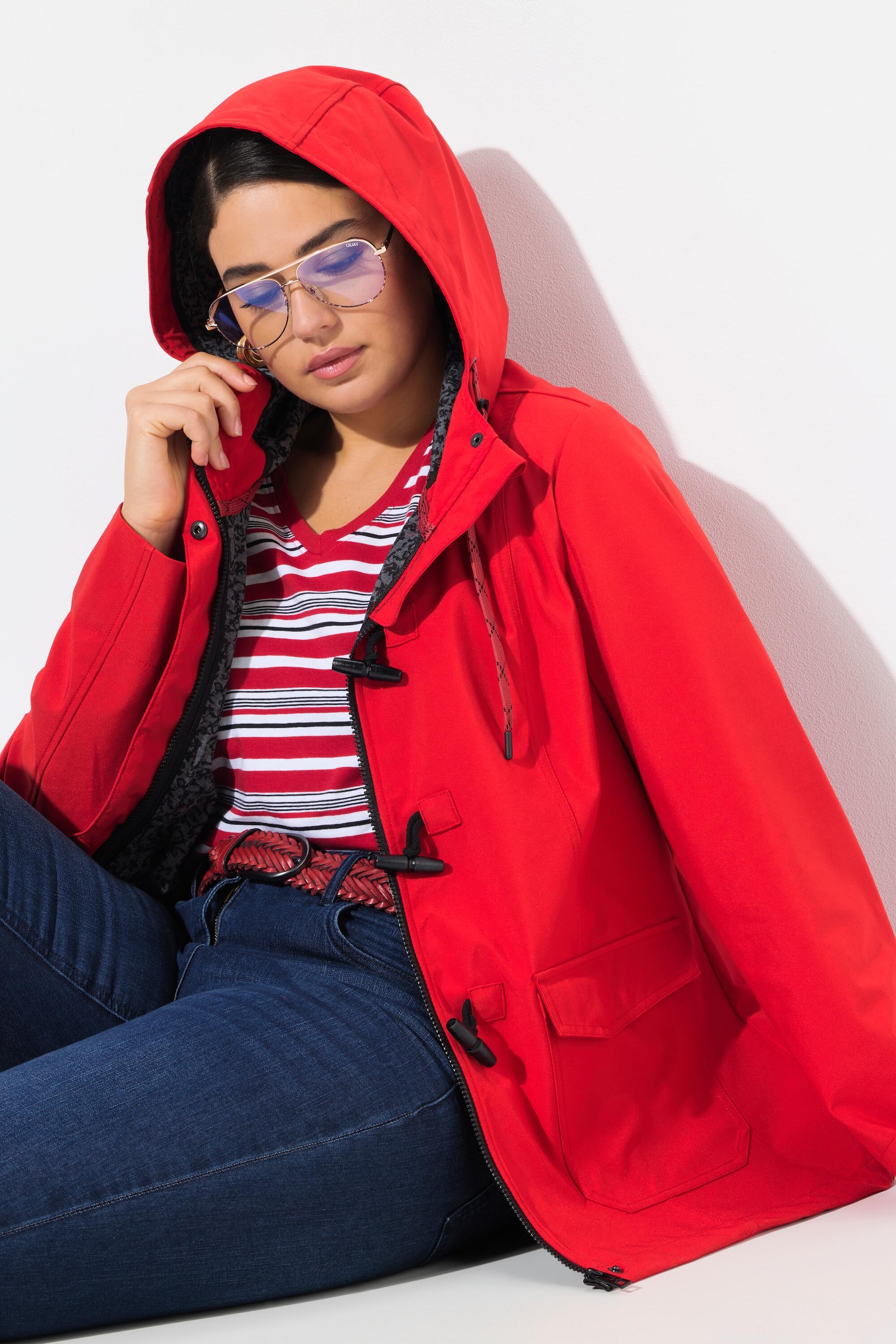 Femme Veste softshell HYPRAR à capuche. Matière déperlante. Boutons brandebourg 7/7