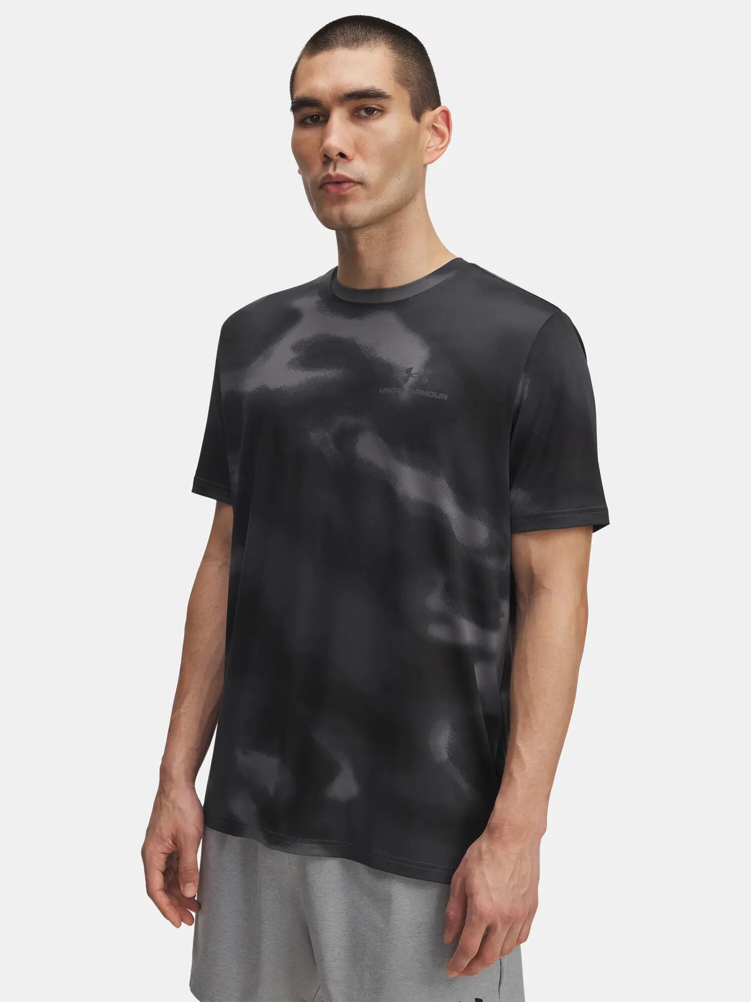 Férfi póló Under Armour Vanish Energy Printed SS-BLK 1/3