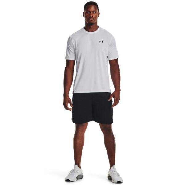 Herren Trainingsshirt Under Armour Tech Vent distant white/black 3/7