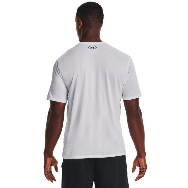 Herren Trainingsshirt Under Armour Tech Vent distant white/black 2/7
