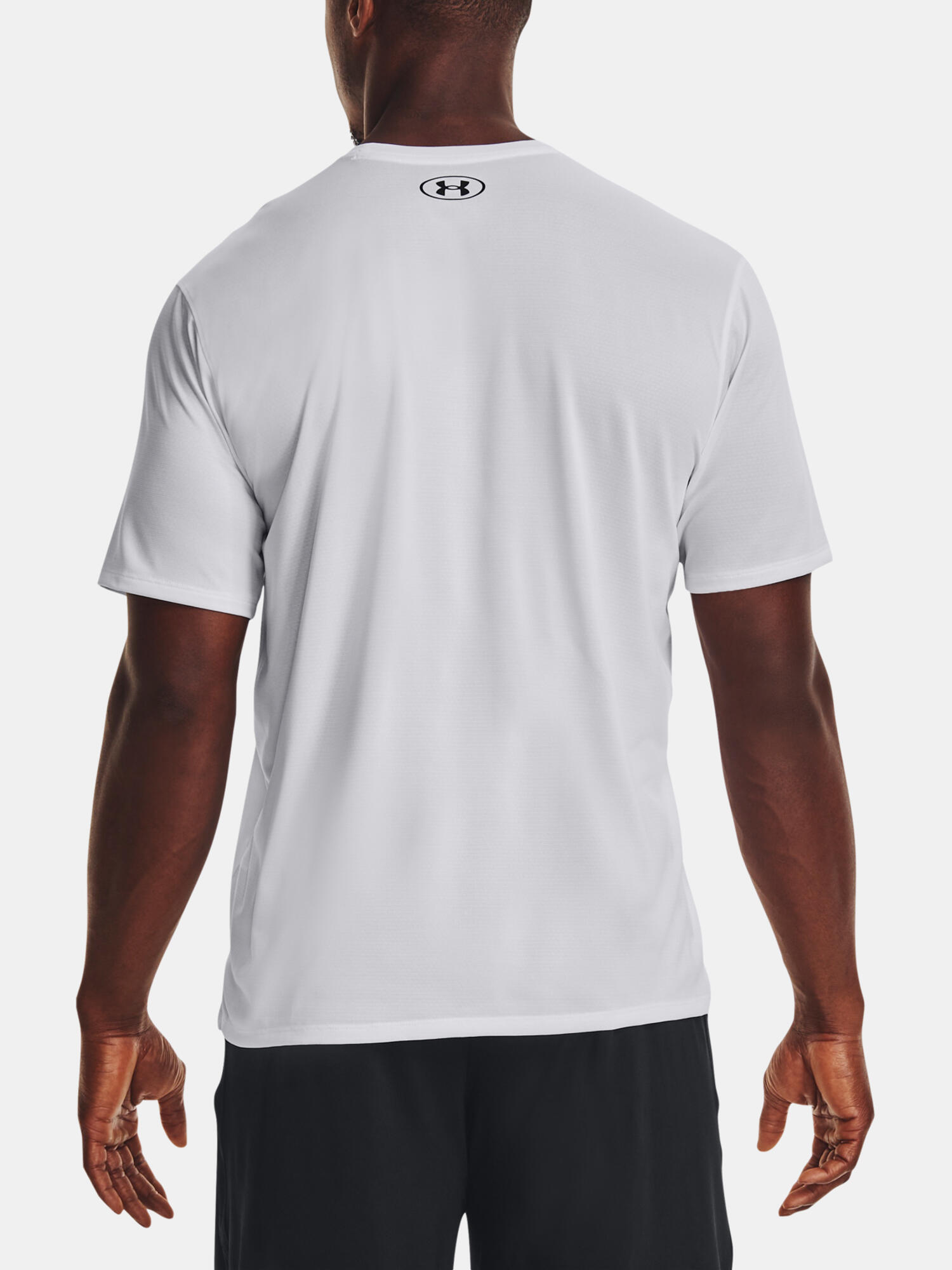 Herren Trainingsshirt Under Armour Tech Vent distant white/black 5/7