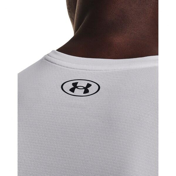 Herren Trainingsshirt Under Armour Tech Vent distant white/black 4/7