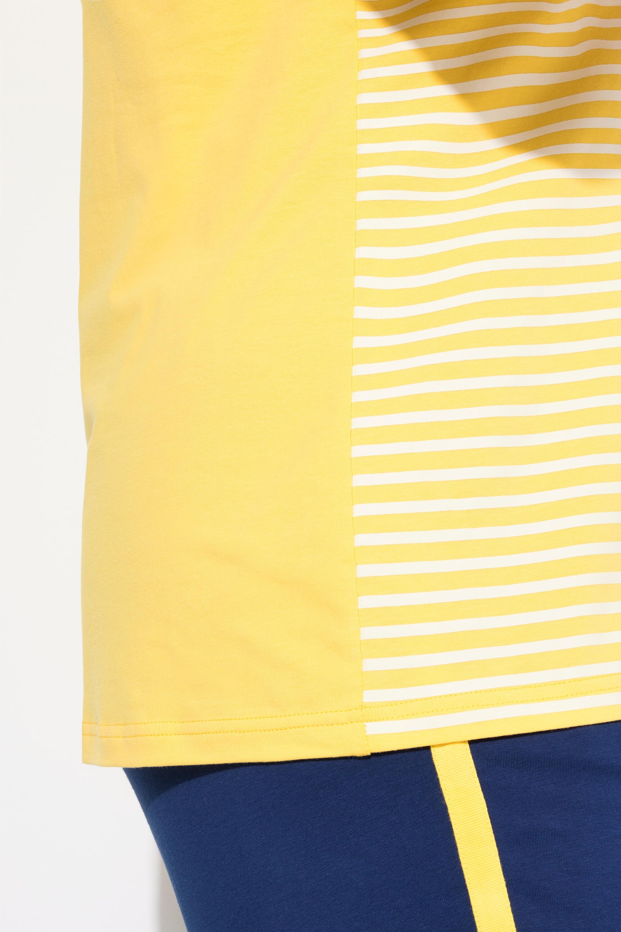 Femme T-shirt à rayures motif bateau en papier encolure bateau et manches 3/4 5/7