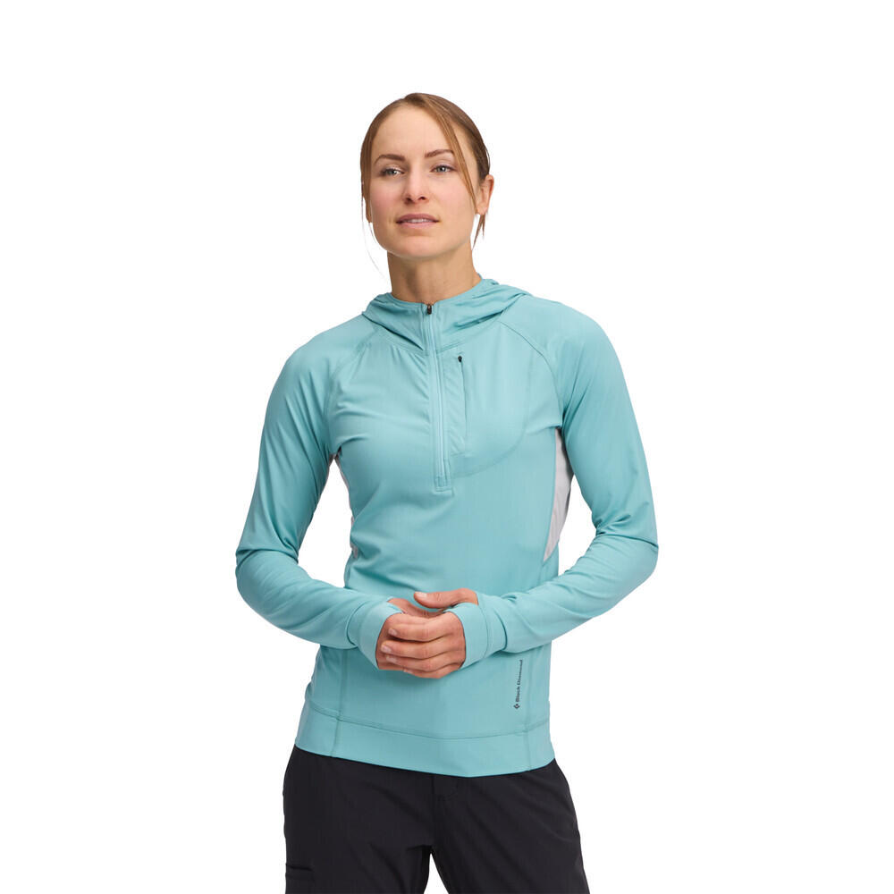 Sweatshirt à capuche femme Black Diamond Alpenglow Pro 2/3