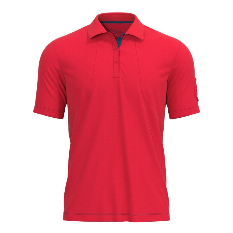 Great Escapes Luna man polo red 1/2