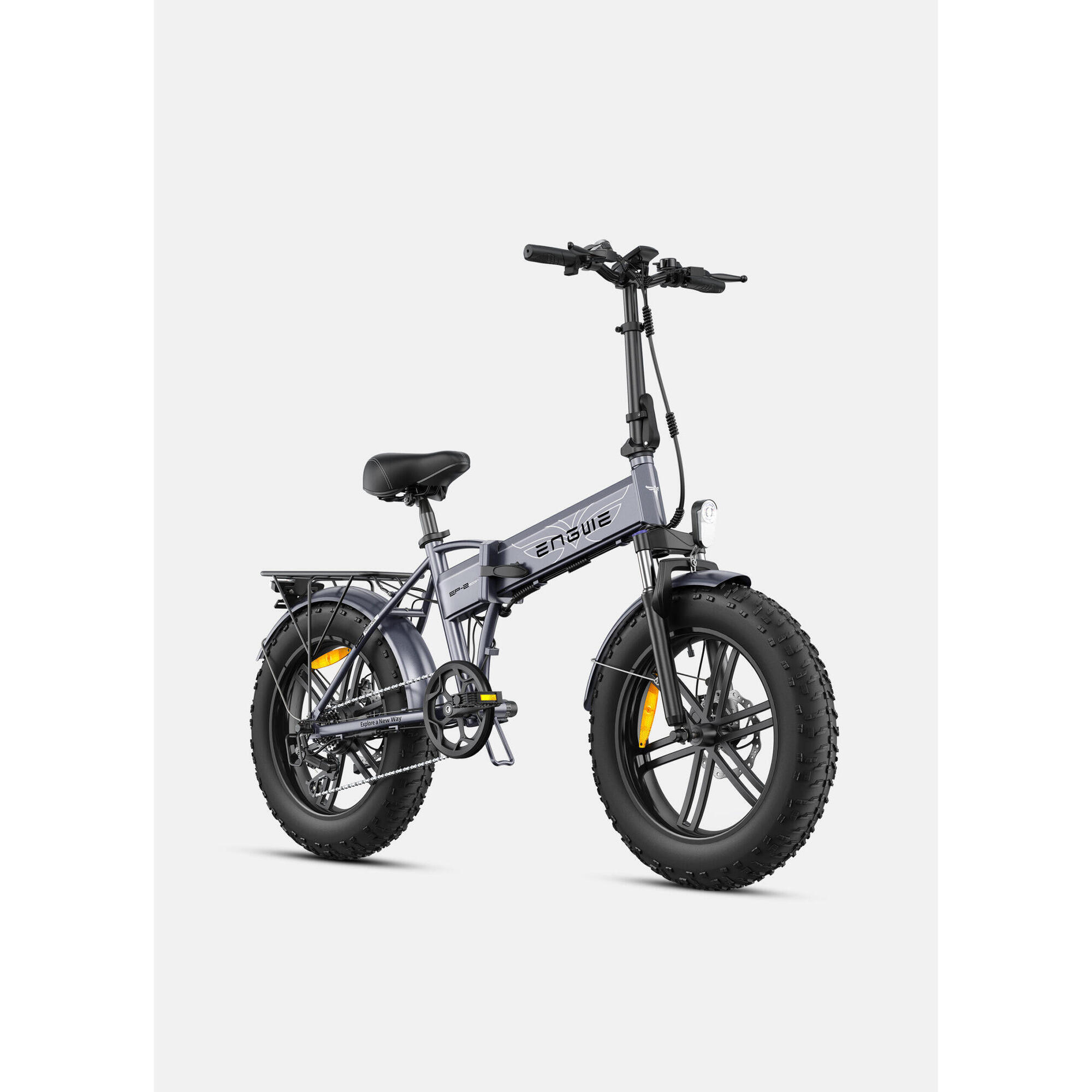 Engwe - Engwe Ep-2 Boost Vélo Pliable, Moteur De 250w, Vitesse Maximale De 25 Km/h - Fatbike - Gris - 52 2xl - Decathlon