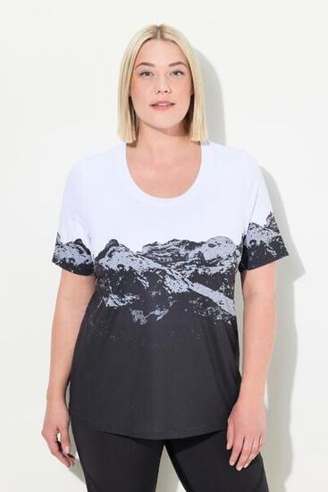Femme T-shirt technique à col rond et manches courtes. Matière