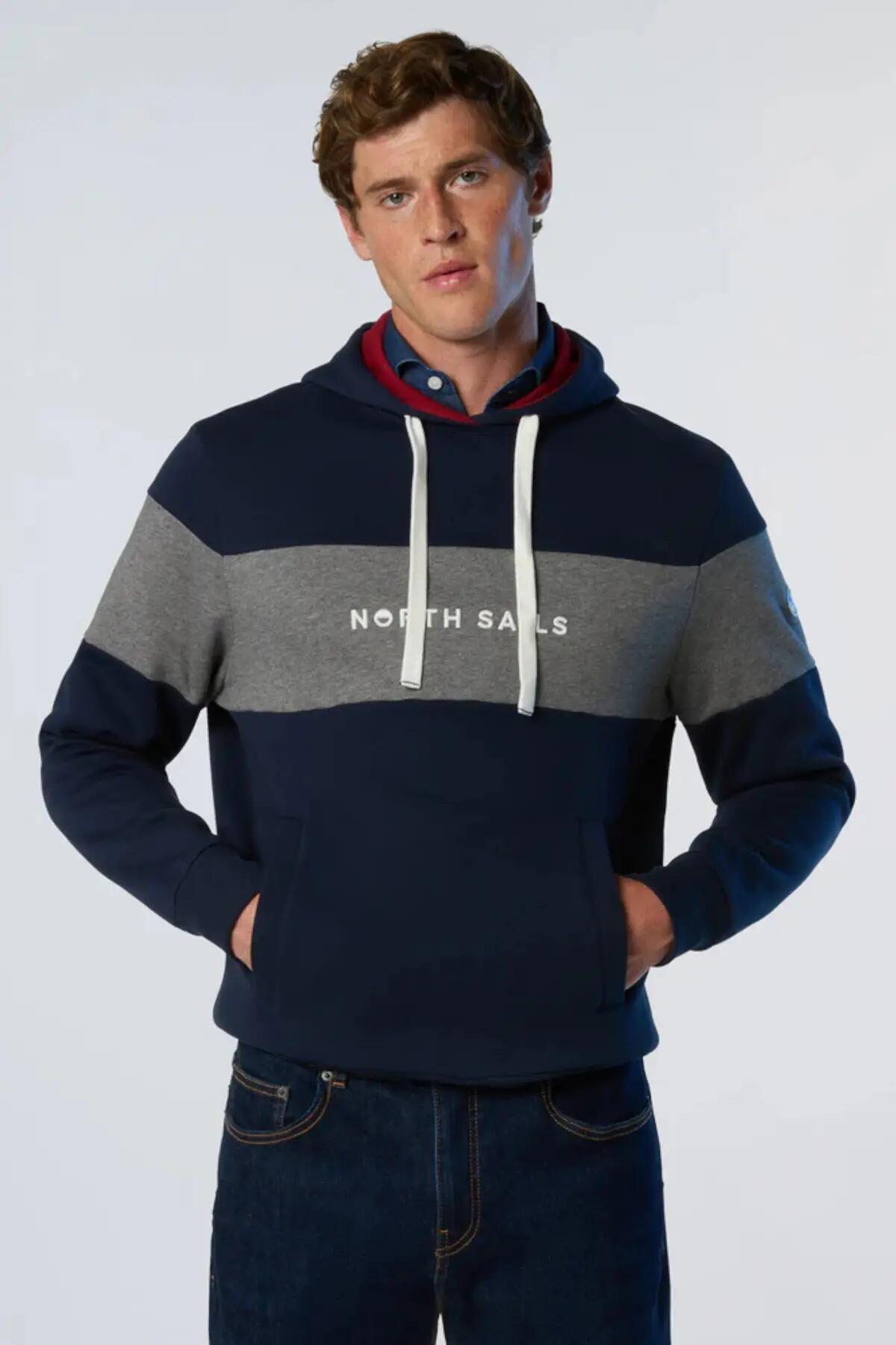 Bluza polarowa NORTH SAILS HOODED SWEATER Niebieski 5/5