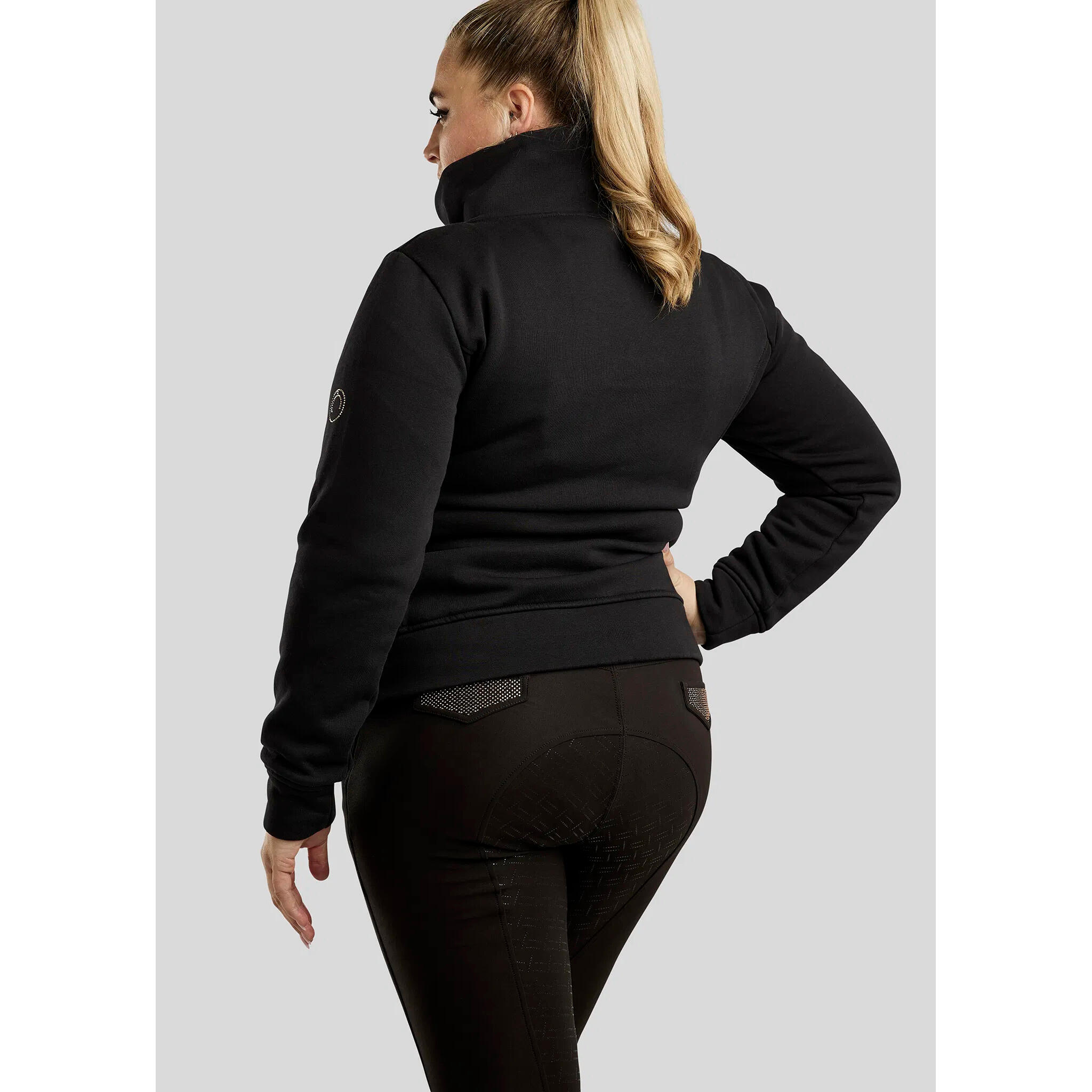 Sweatshirt équitation col montant zippé femme Montar Naja 2/4