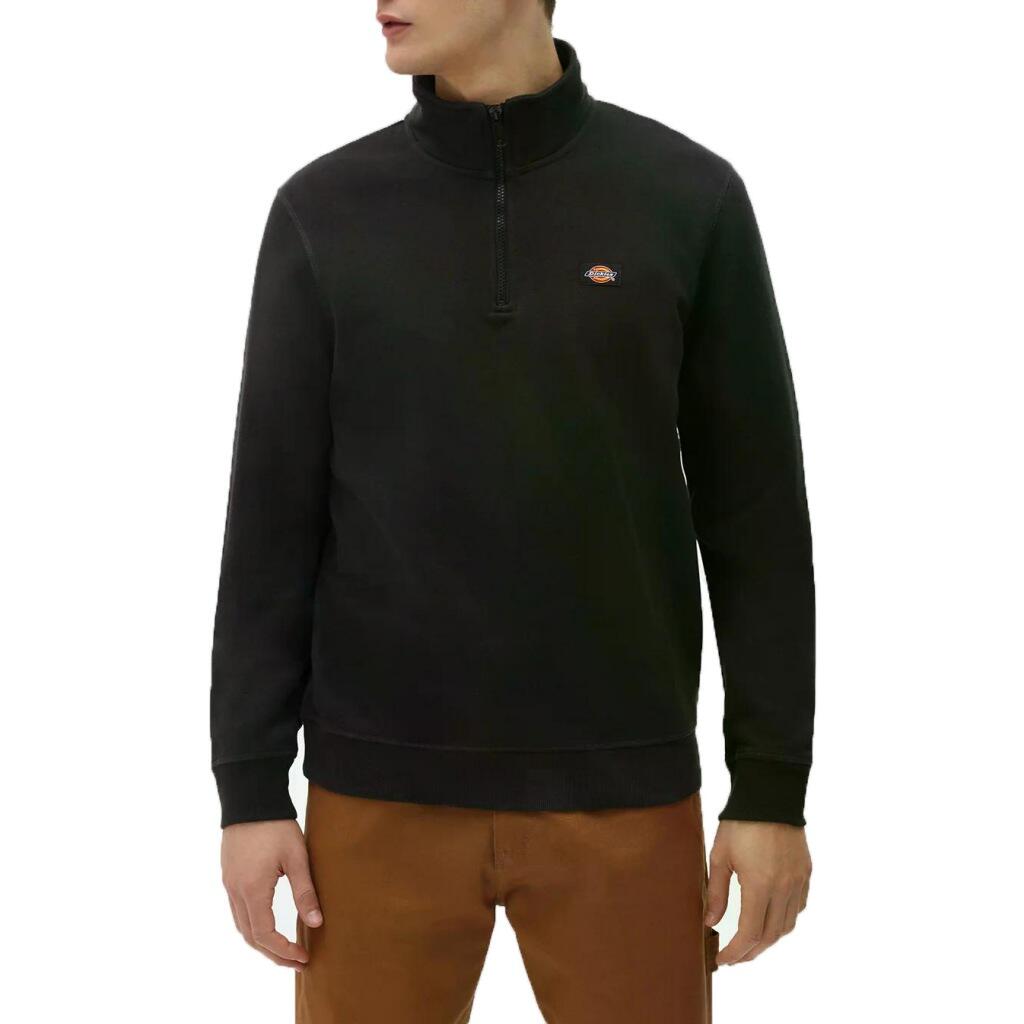Sudaderas jerseys polares para Hombre Dickies Oakport quarter zip Negro 1/5