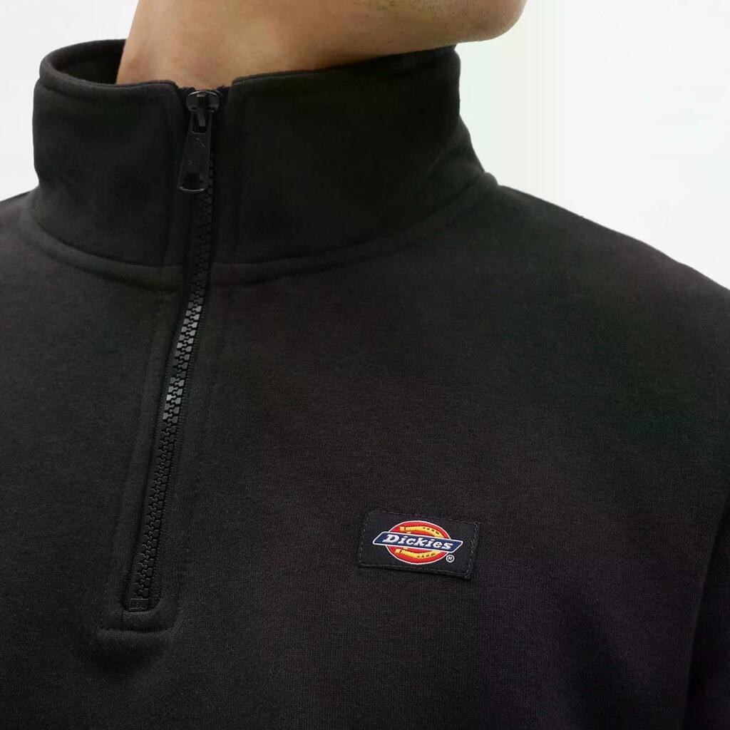Sudaderas jerseys polares para Hombre Dickies Oakport quarter zip Negro 3/5