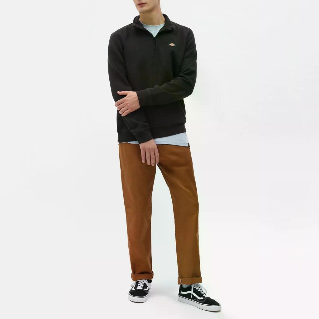 Sudaderas jerseys polares para Hombre Dickies Oakport quarter zip Negro 4/5