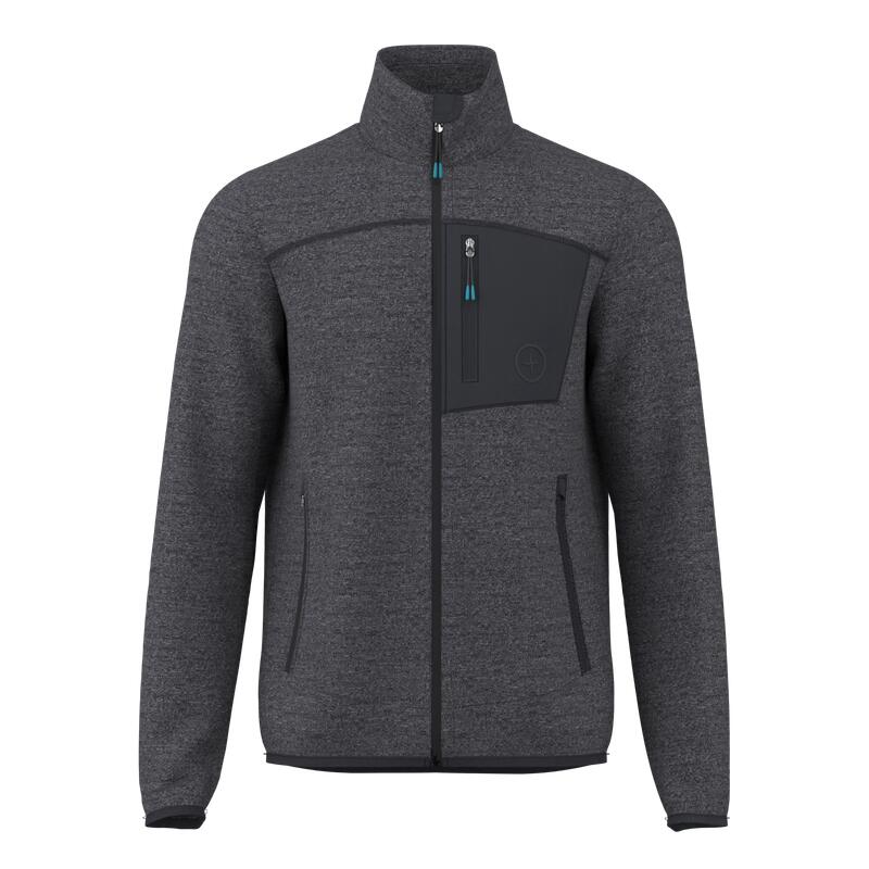Great Escapes Henry men full zip light fleece jachet vulcan 1/3