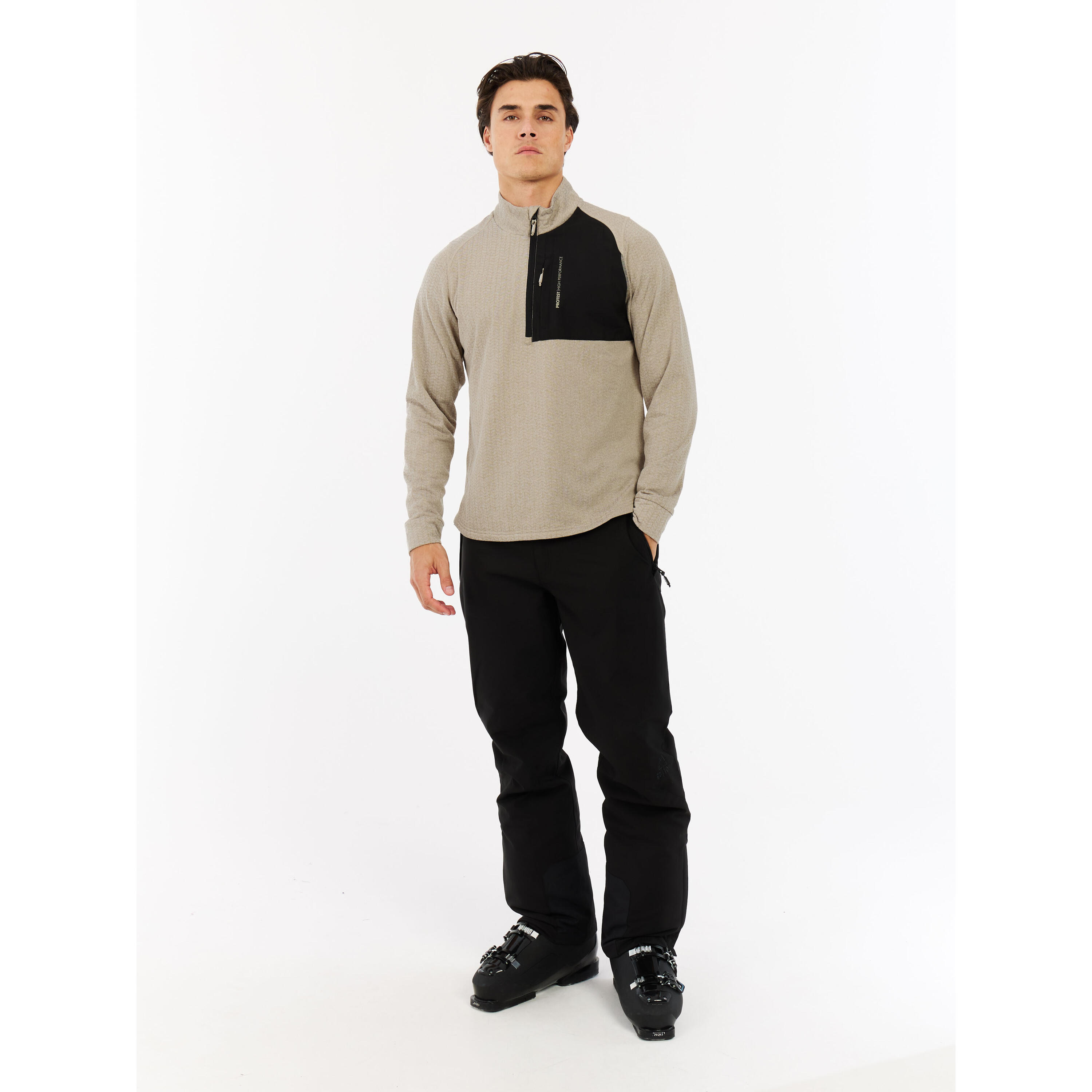 Pile con 1/4 di zip Protest Catcher 3/7