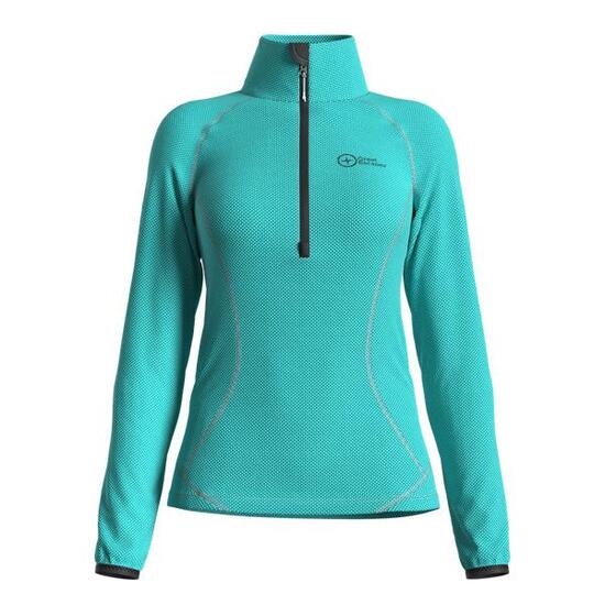 Great Escapes ADAMELLO polaire légère femme à demi-zip ceramic-XL