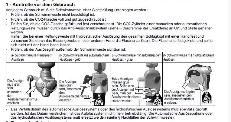Set van 2:  automatisch reddingsvest 165N ISO met harnas, wit 6/7