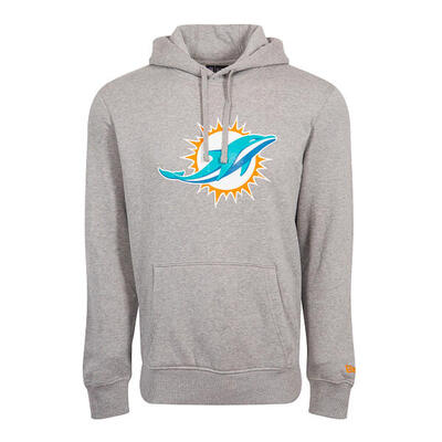 New Era Herren Hoodie NFL Miami Dolphins Logo grau