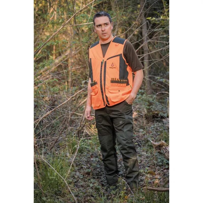 Gilet De Chasse Resistant Treeland Orange 4/4