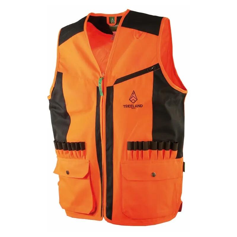 Gilet De Chasse Resistant Treeland Orange 1/4