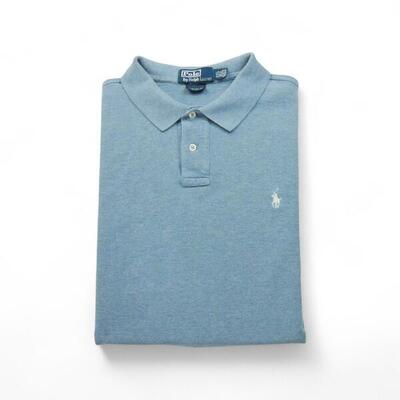 Seconda Mano - Manica corta Polo uomo Azzurro pallido - Stato buono