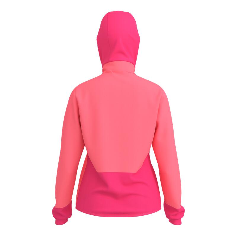 Great Escapes Coxe evo lady tech fleece full zip calypso coral/raspberry 2/3