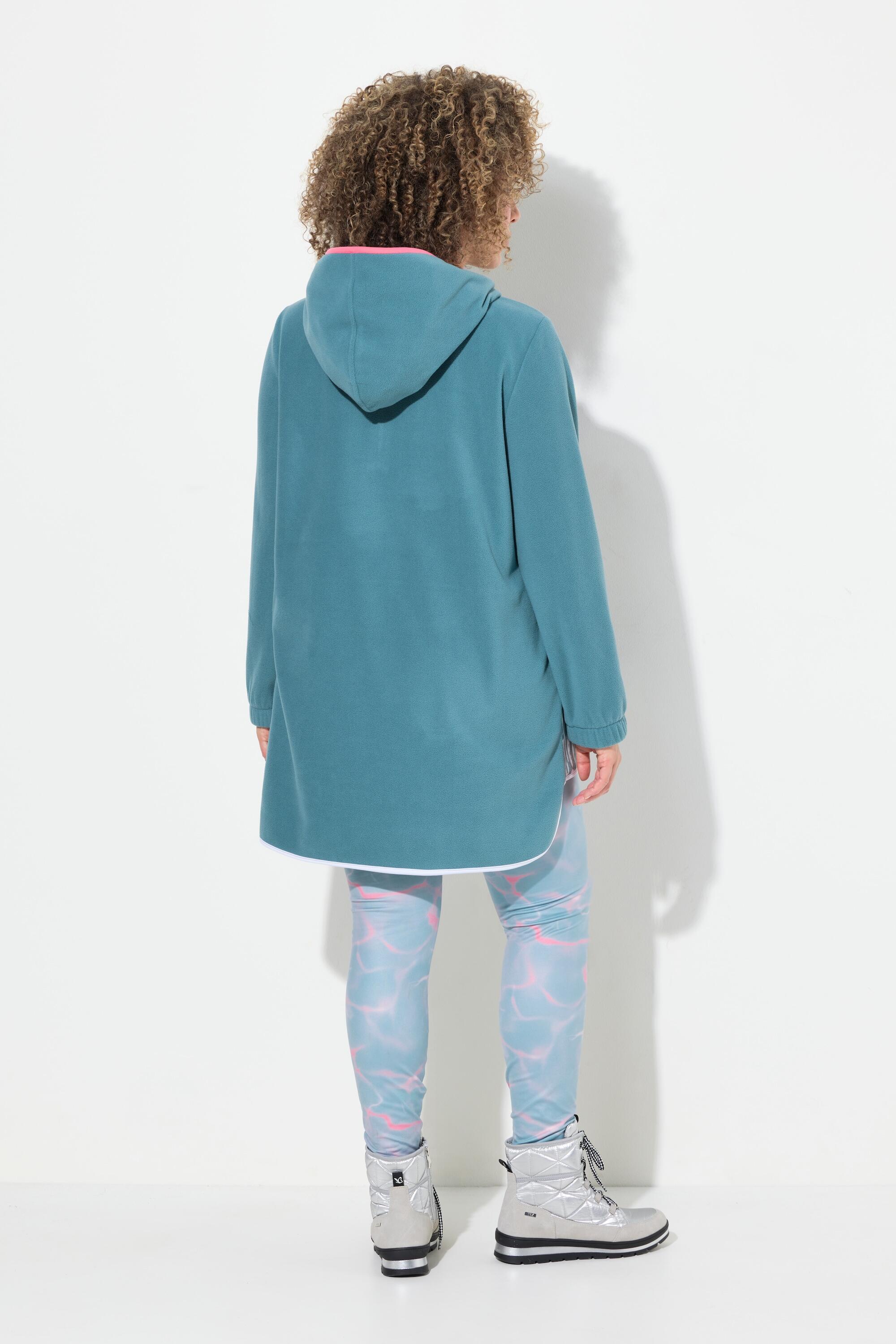 Femme Sweat-shirt en polaire manches longues capuche et poche kangourou 2/7