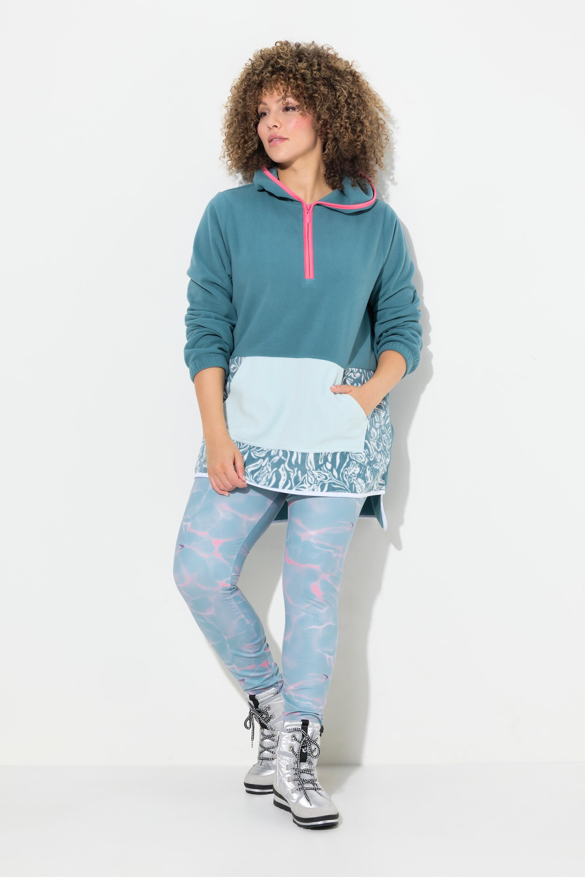 Femme Sweat-shirt en polaire manches longues capuche et poche kangourou 7/7