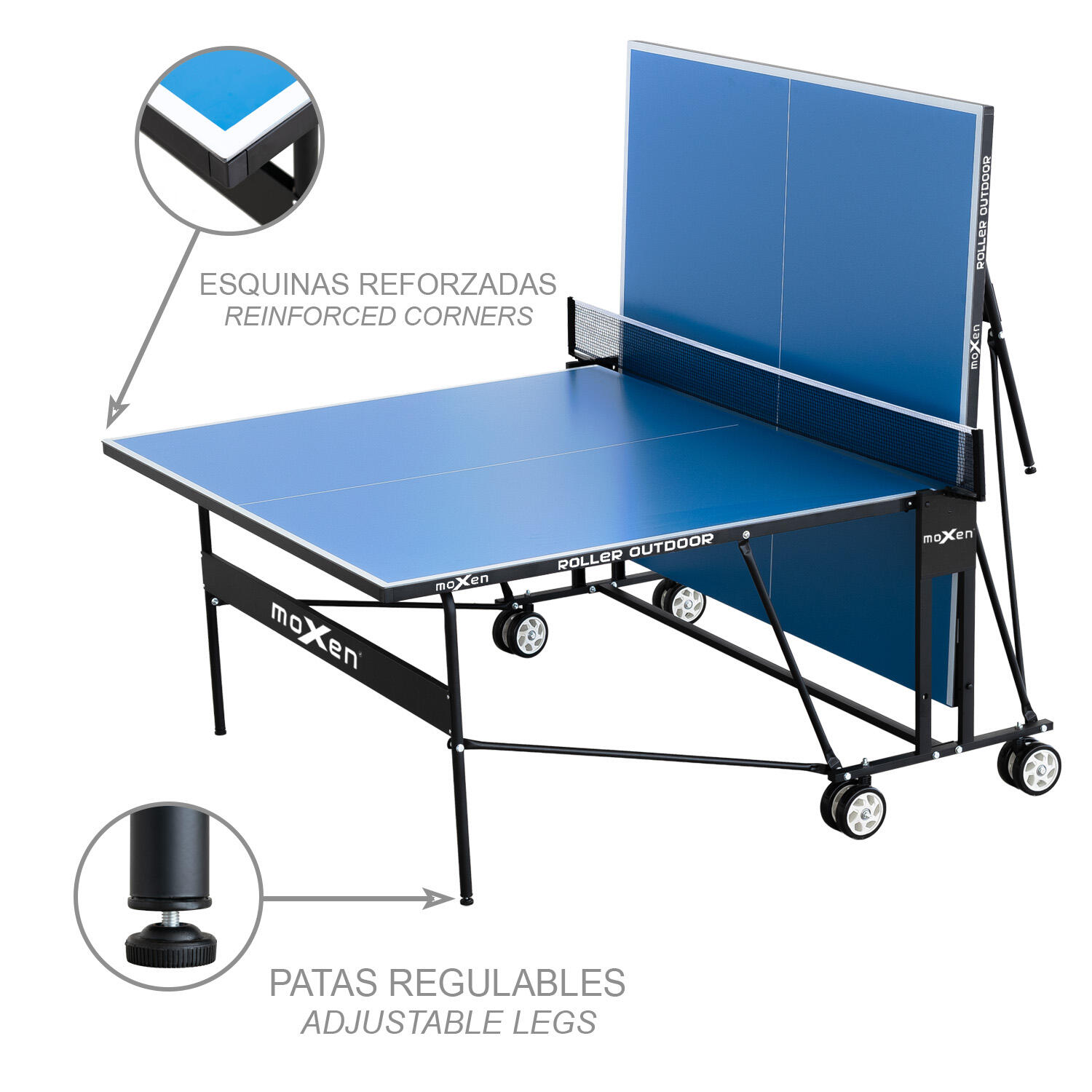 Mesa Ping Pong Moxen Roller de Exterior 5/5