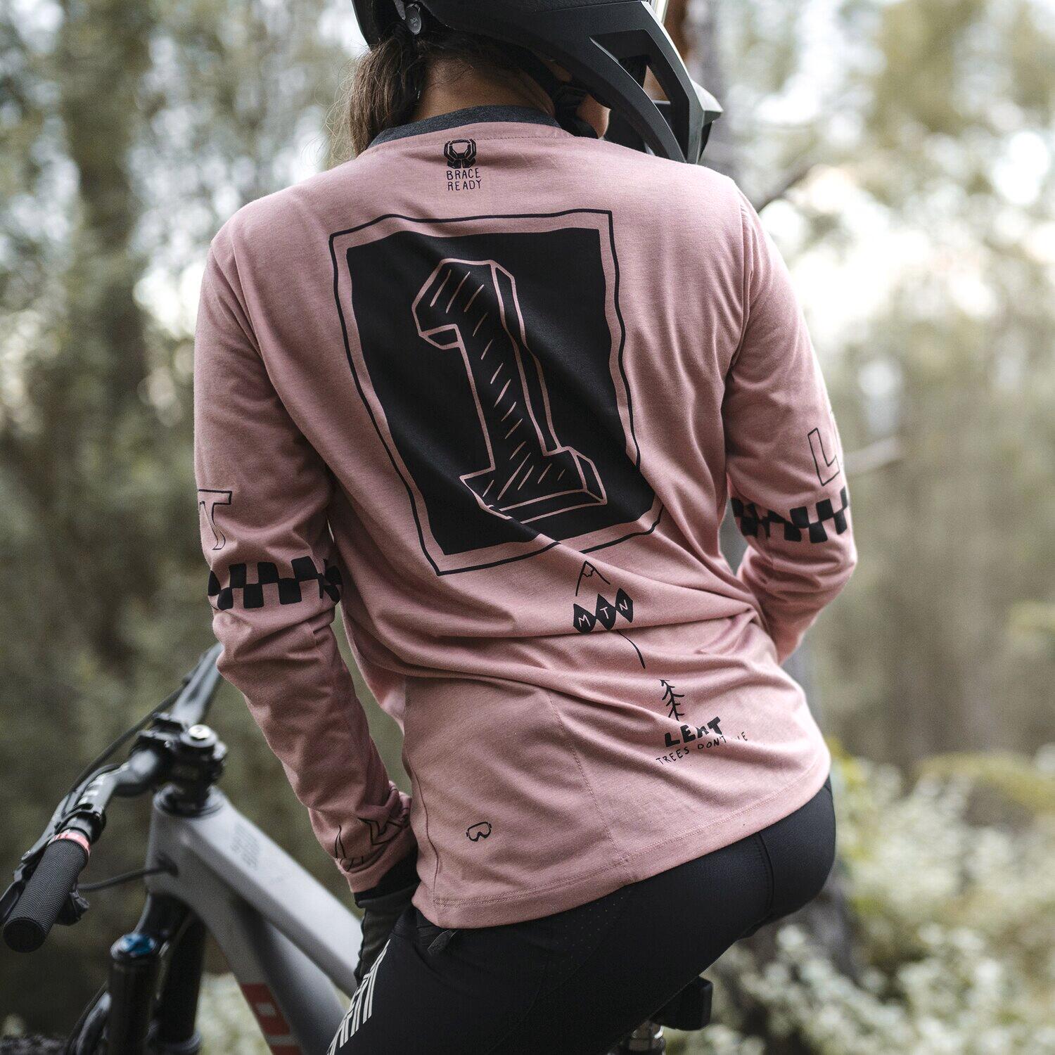 Maillot Manches Longues Leatt Gravity 3.0 Rose Femme 5/7