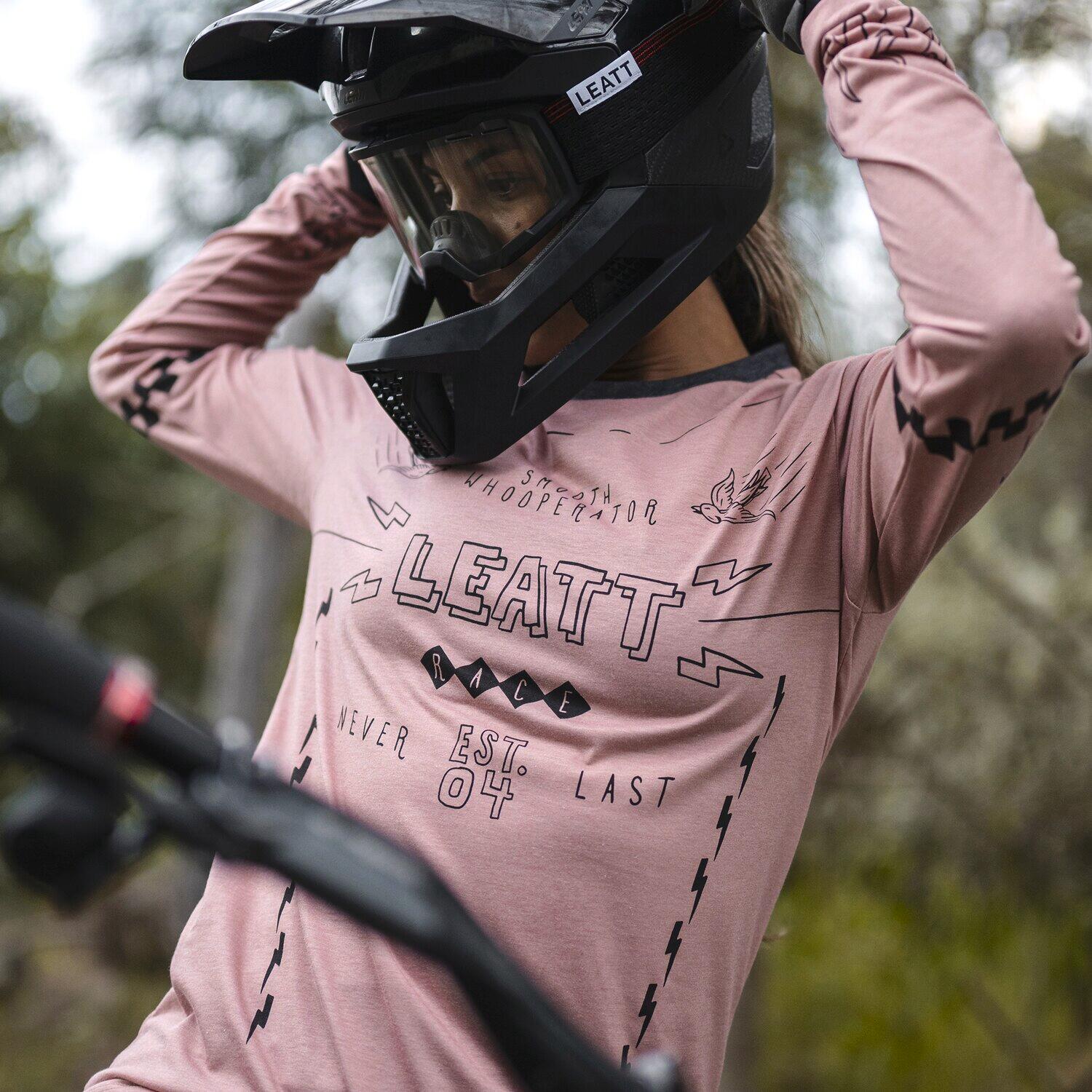 Maillot Manches Longues Leatt Gravity 3.0 Rose Femme 4/7