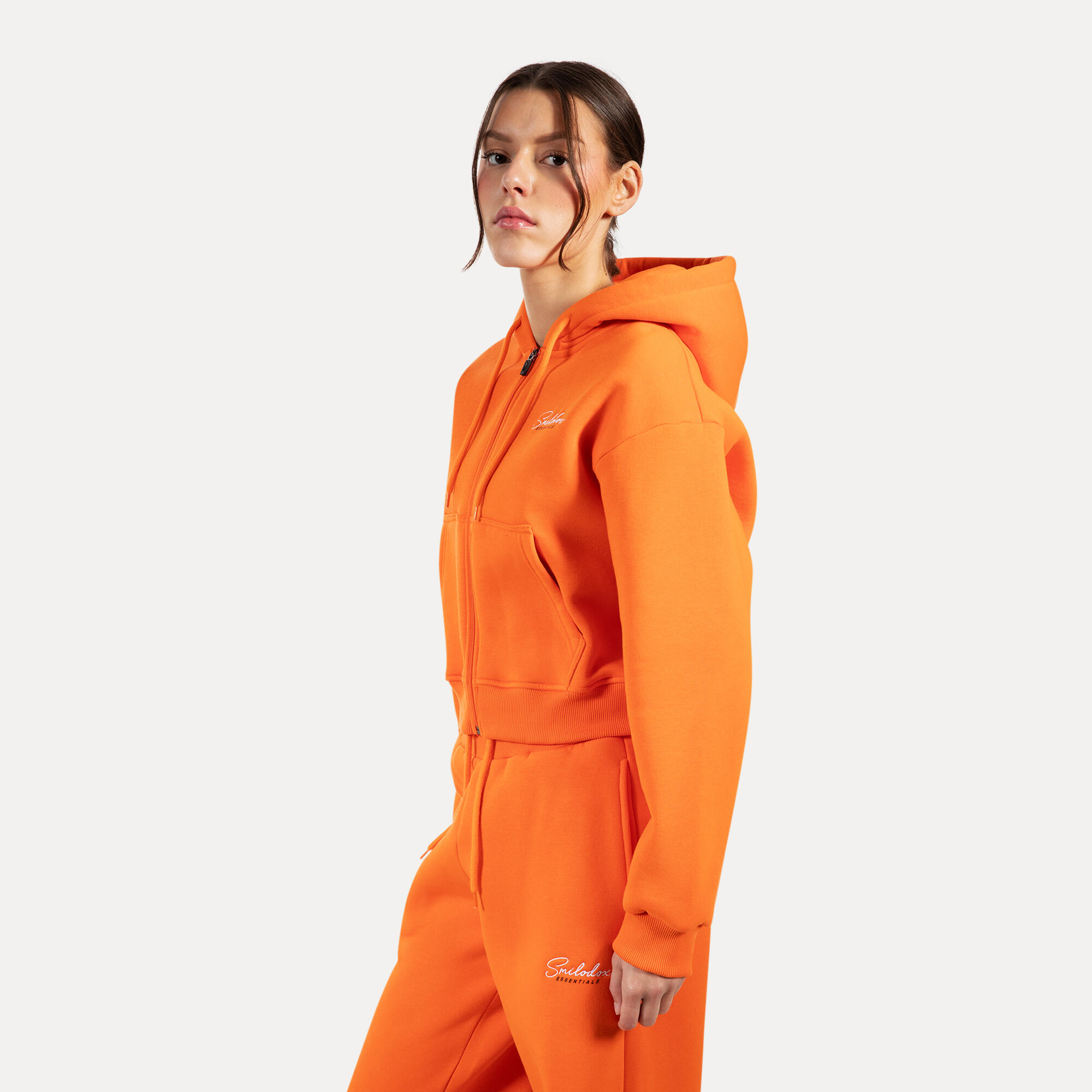 Damen Sweatjacke Enara Orange 2/5