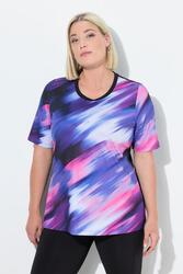 Femme T-shirt décolleté rond et manches courtes découpe dans le dos