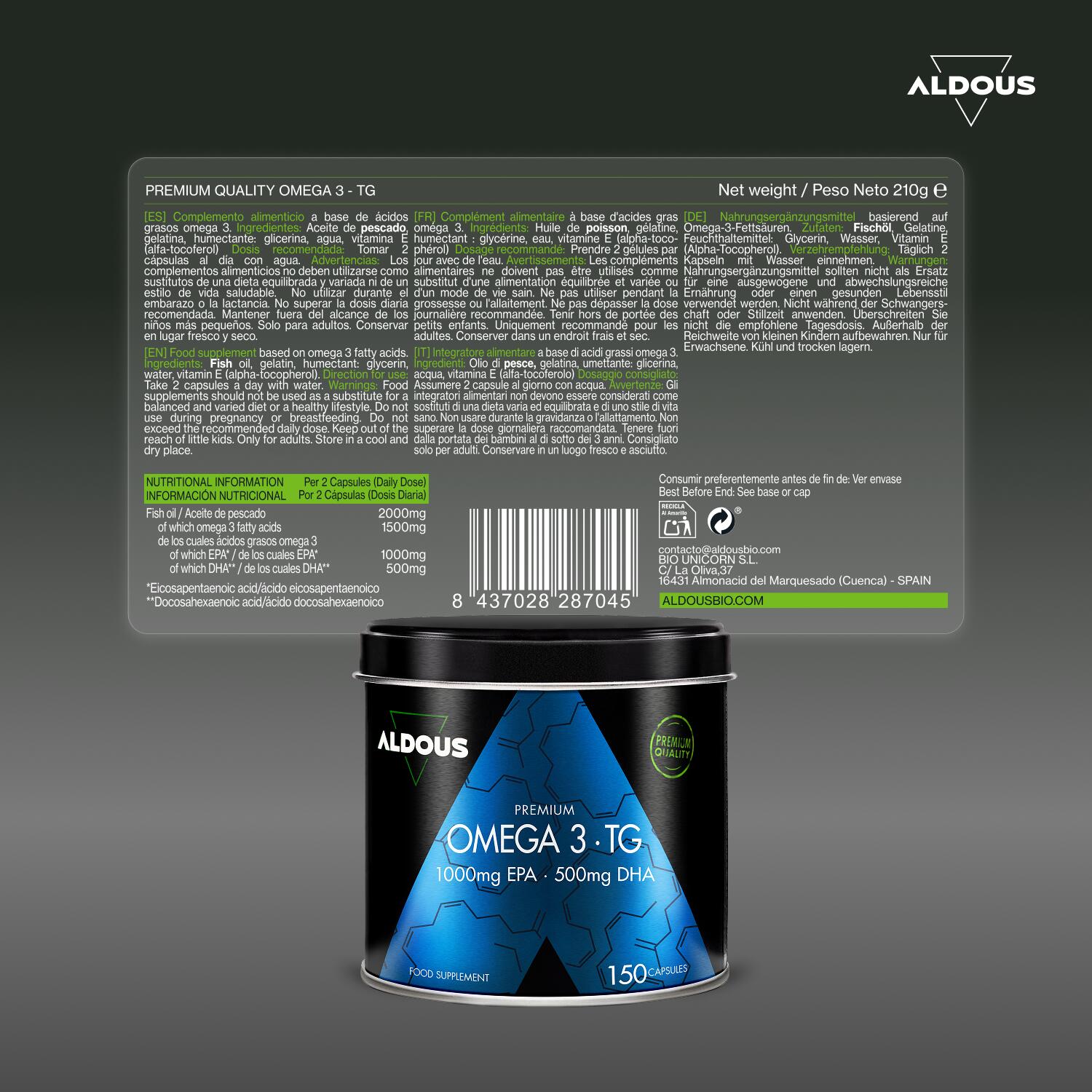Omega 3 Capsulas Premium - 150 Cápsulas 6/6
