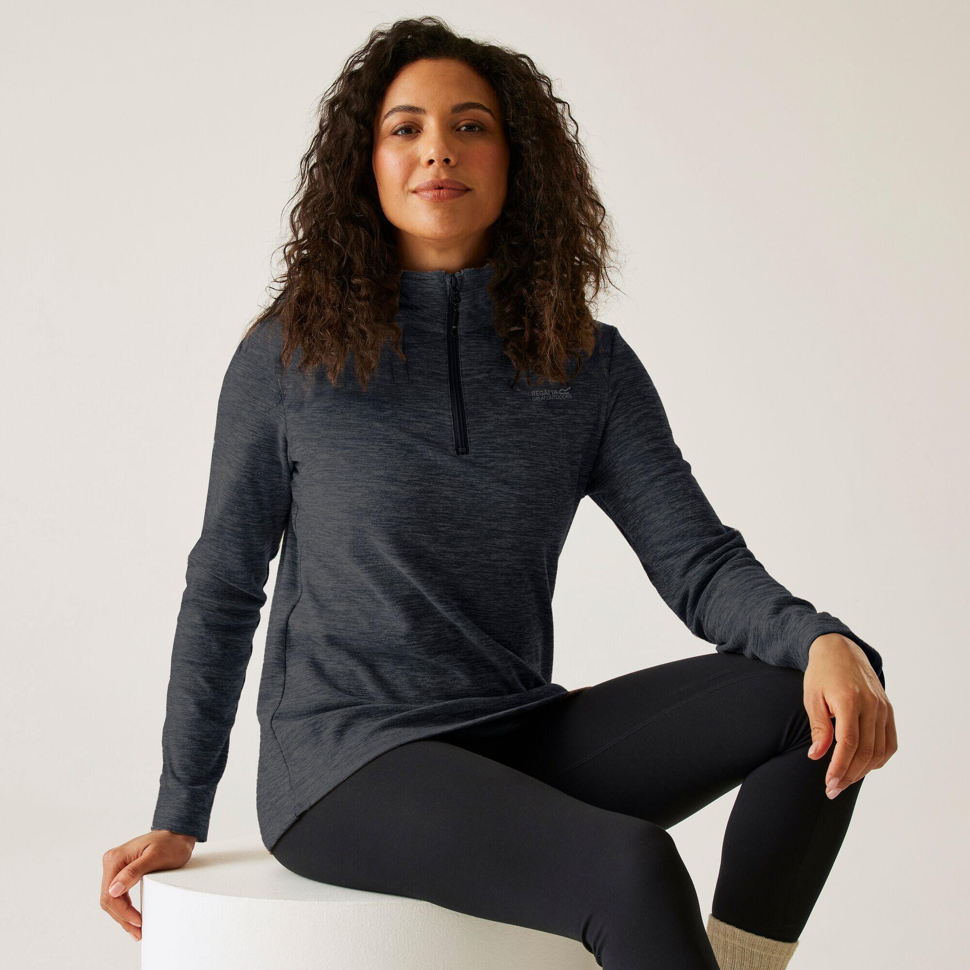 Sweethart Marl Fleece met halve rits voor dames 3/7
