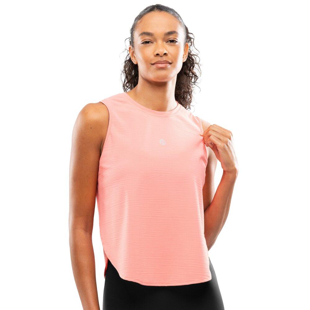 Siroko - Débardeur Running Femme Fitness Seine Coral Pink Rose - Sous Maillot Sans Manche - Rose - Decathlon