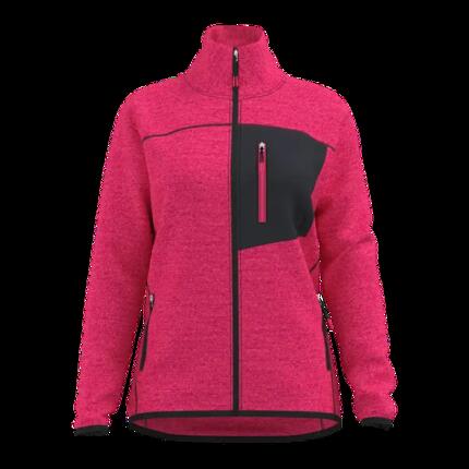 Great Escapes Henry veste polaire légère femme avec fermeture éclair raspberry-M