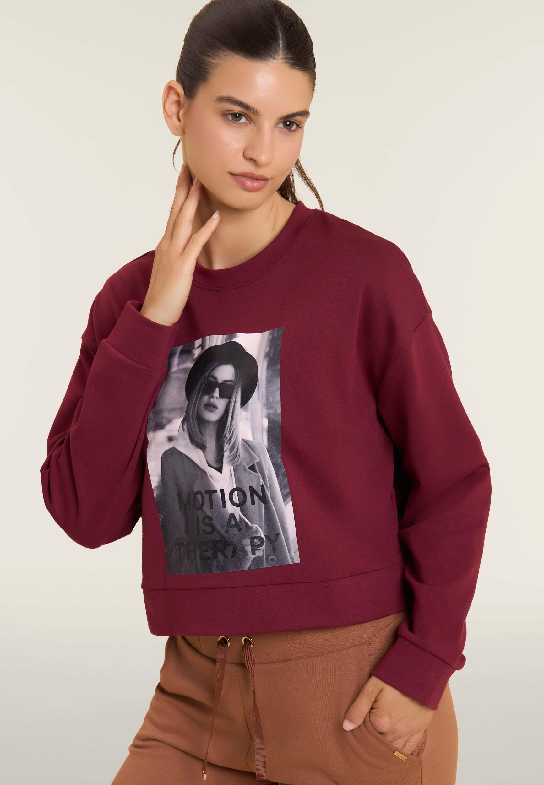 Sweat-shirt pour femmes à col rond avec imprimé photographique 4/4
