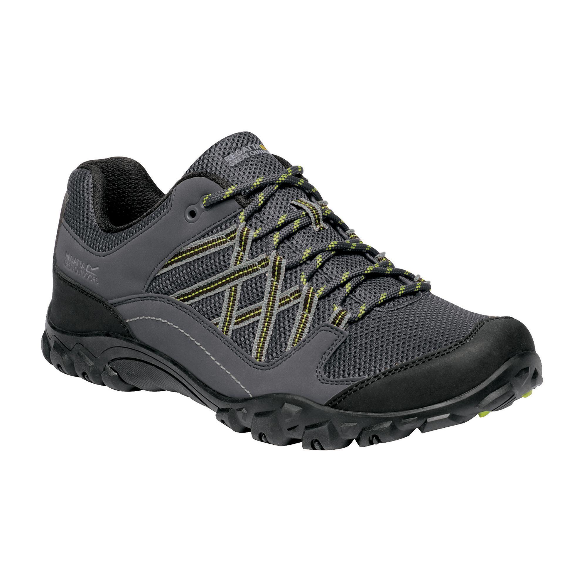 Mens Edgepoint III Low Rise Hiking Shoes (Briar/Lime Punch) 3/4