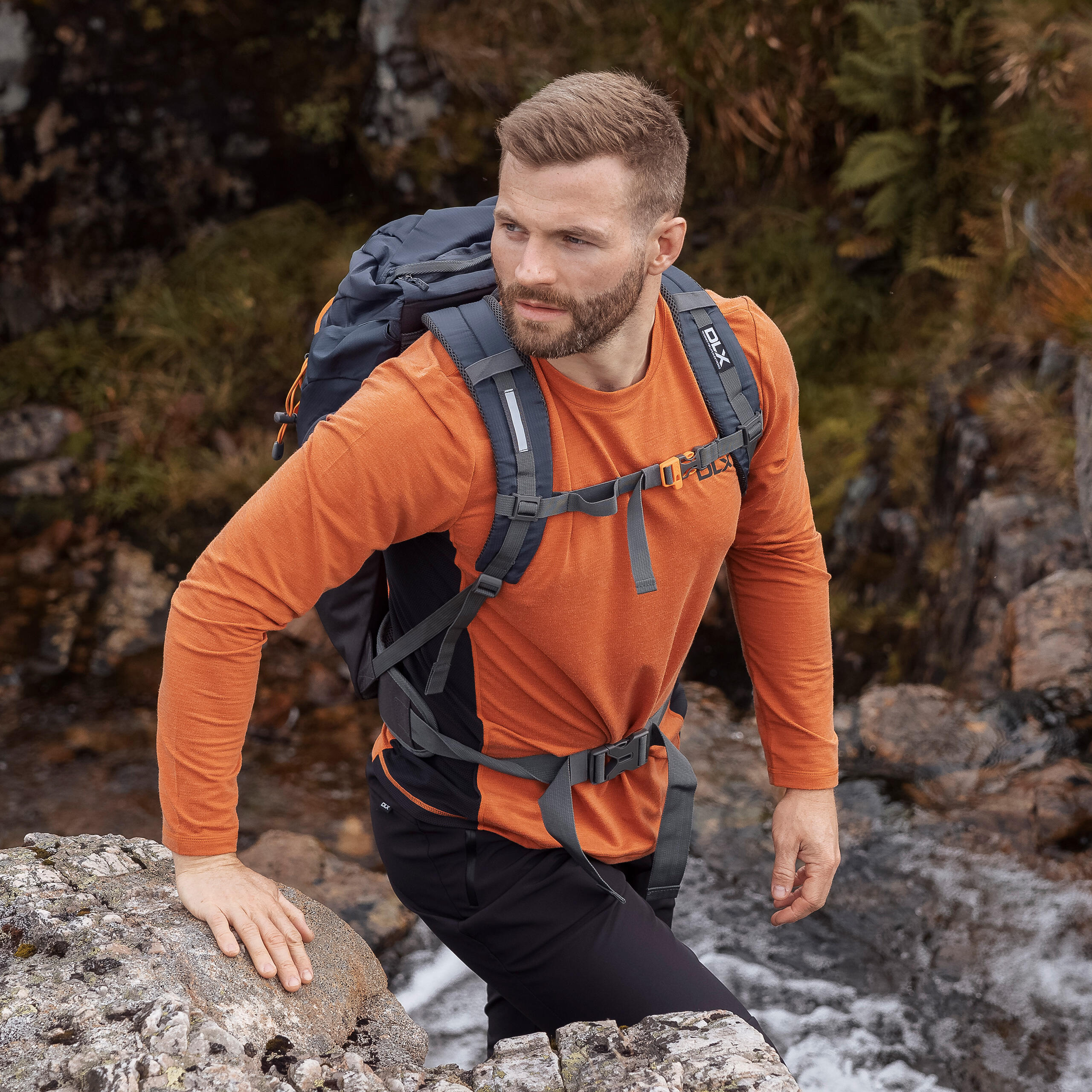 Dlx Charlie - Male Dlx Top Burnt Orange Marl 5/5
